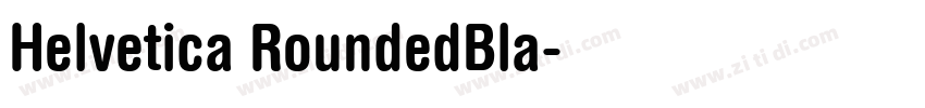 Helvetica RoundedBla字体转换